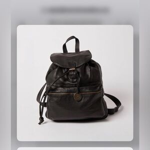 Wanderers genuine leather backpack
